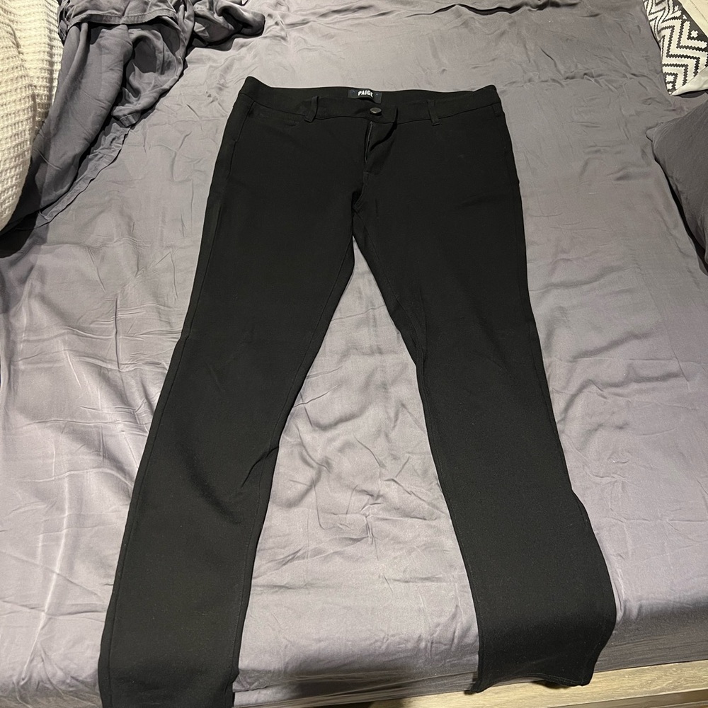 Paige Verdugo Ultra Skinny Jeans Women's Size 30 Black Overdye Mid Rise Denim